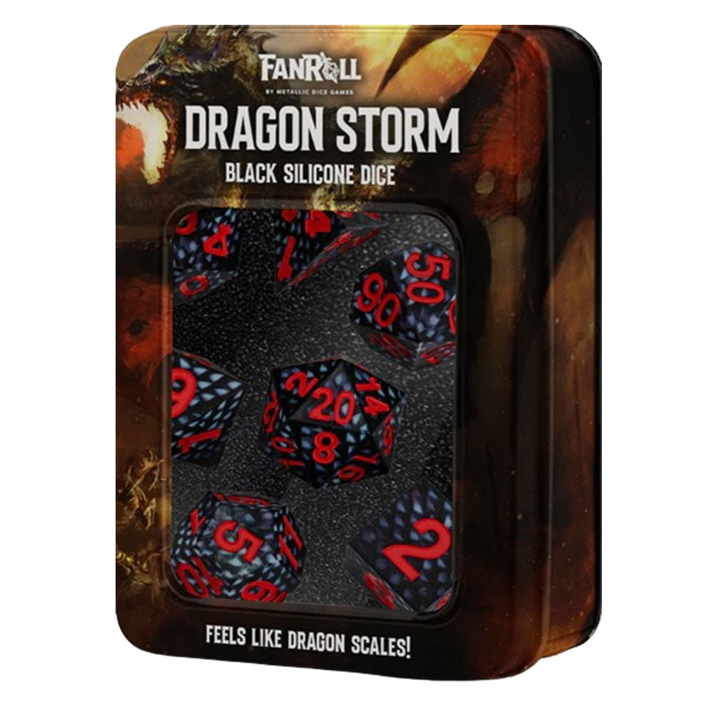 MDG Dragon Storm Scale Silicone Dice Conjunto de 16 mm