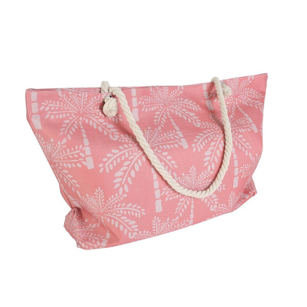 Jumbo -størrelse Tulum Palms Beach Bag (70x42x15cm)