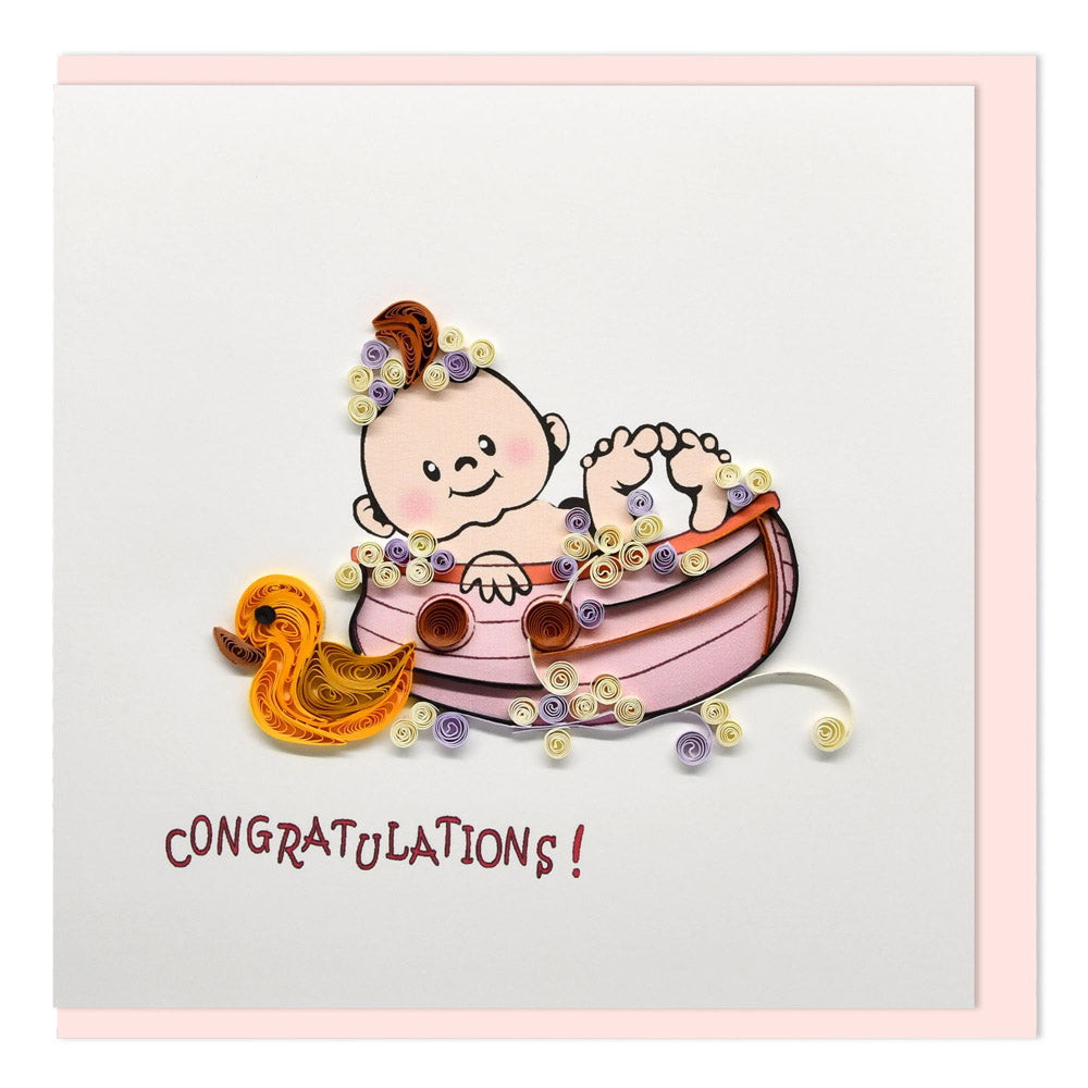 Congratulations Quilled Greeting Card