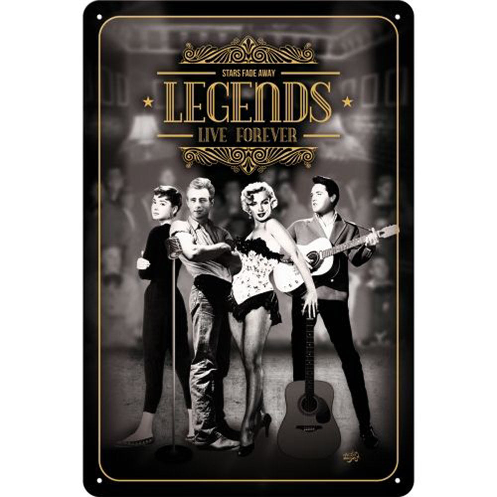 Nostalgic-Art Legends Live Forever Medium Sign (20x30cm)