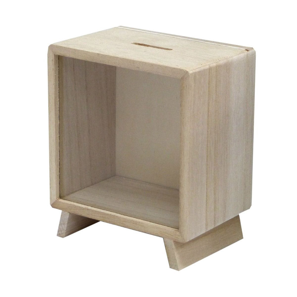 Wooden DIY Craft TV Money Box