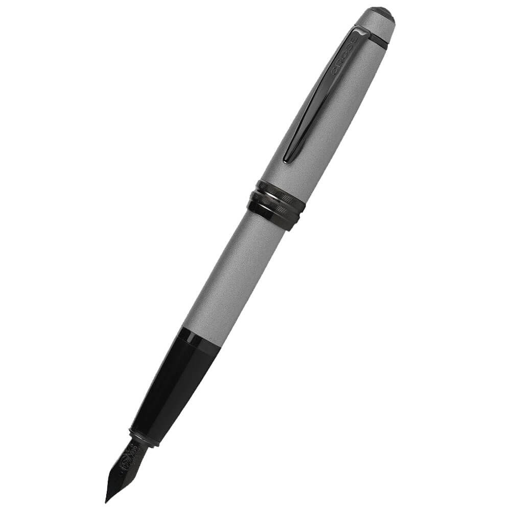 Cross Bailey Fountain Pen con punta negra (gris mate)