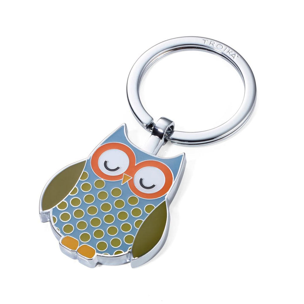 Troika Owl Keyring mångfärgad