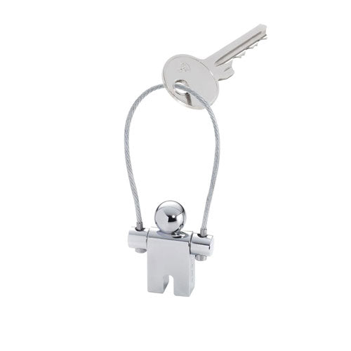 Troika Shiny Jumper Keyring (Silver)