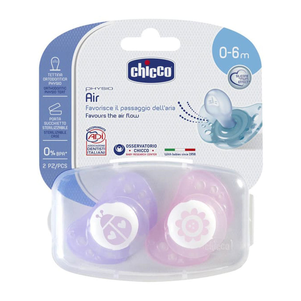 Chicco Physio Soother til GIR 2PK (0-6m)