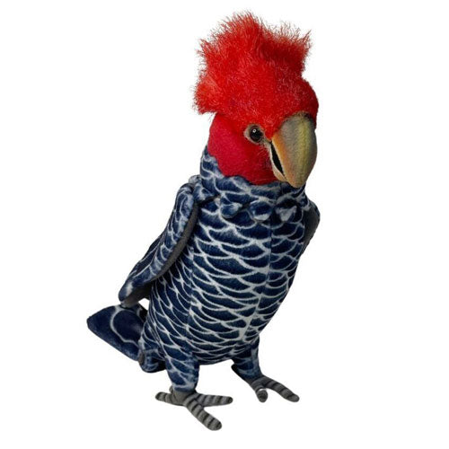 Poseable Gang Gang Cockatoo Plush Toy 24cm