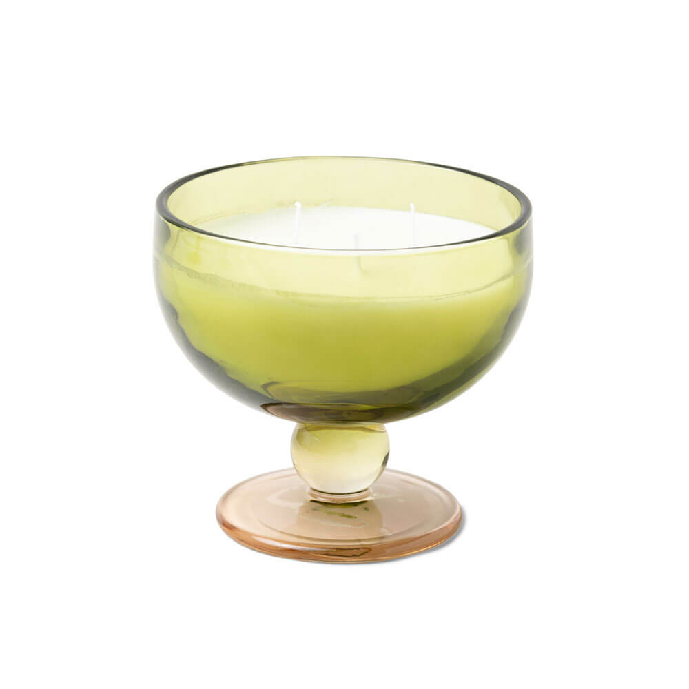 Tinted Glass Goblet Candle 6oz