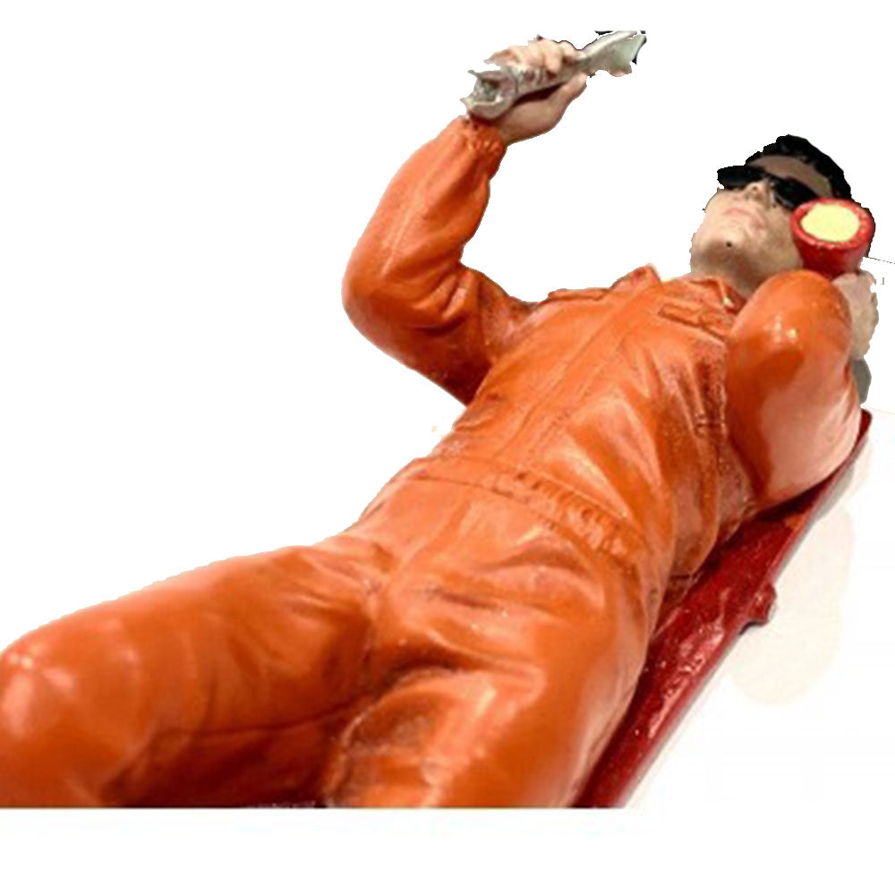 Mecánico en uniforme Figura de escala 1:24 (naranja)