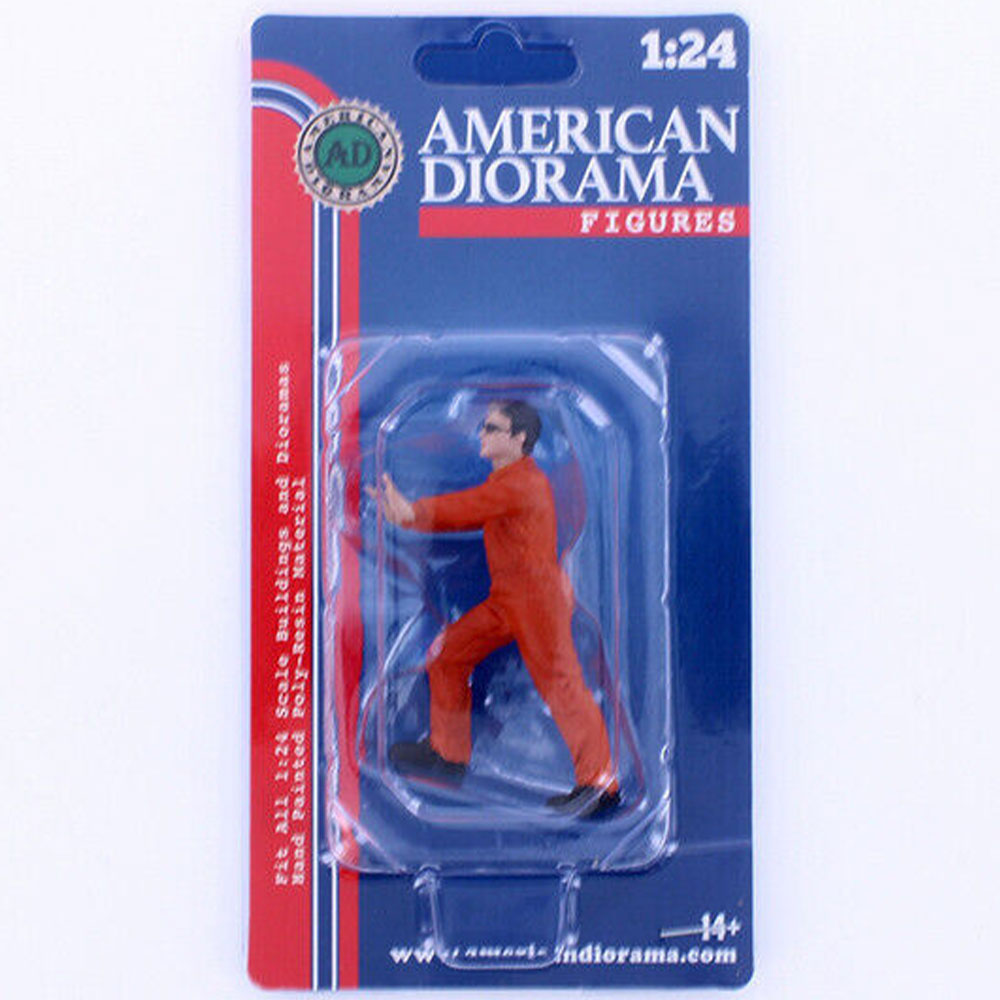 Mecánico en uniforme Figura de escala 1:24 (naranja)