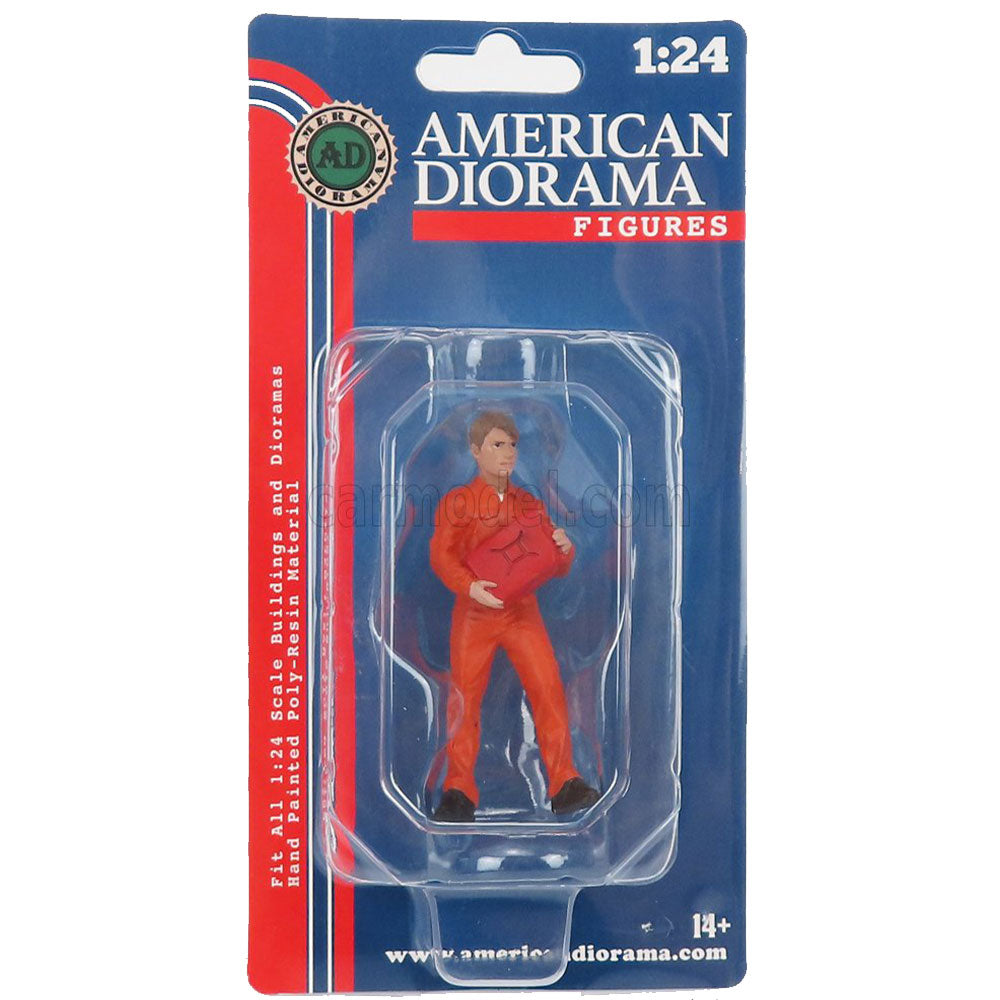 Mecánico en uniforme Figura de escala 1:24 (naranja)