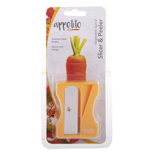 Appetito Vegetable Spiral Slicer & Peeler (Orange)