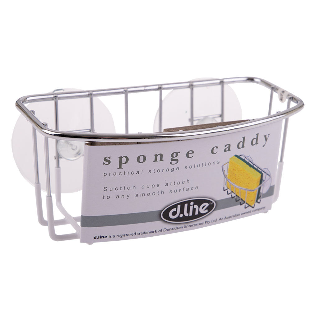 D. Line Sponge Caddy Chrome/PVC con ventose