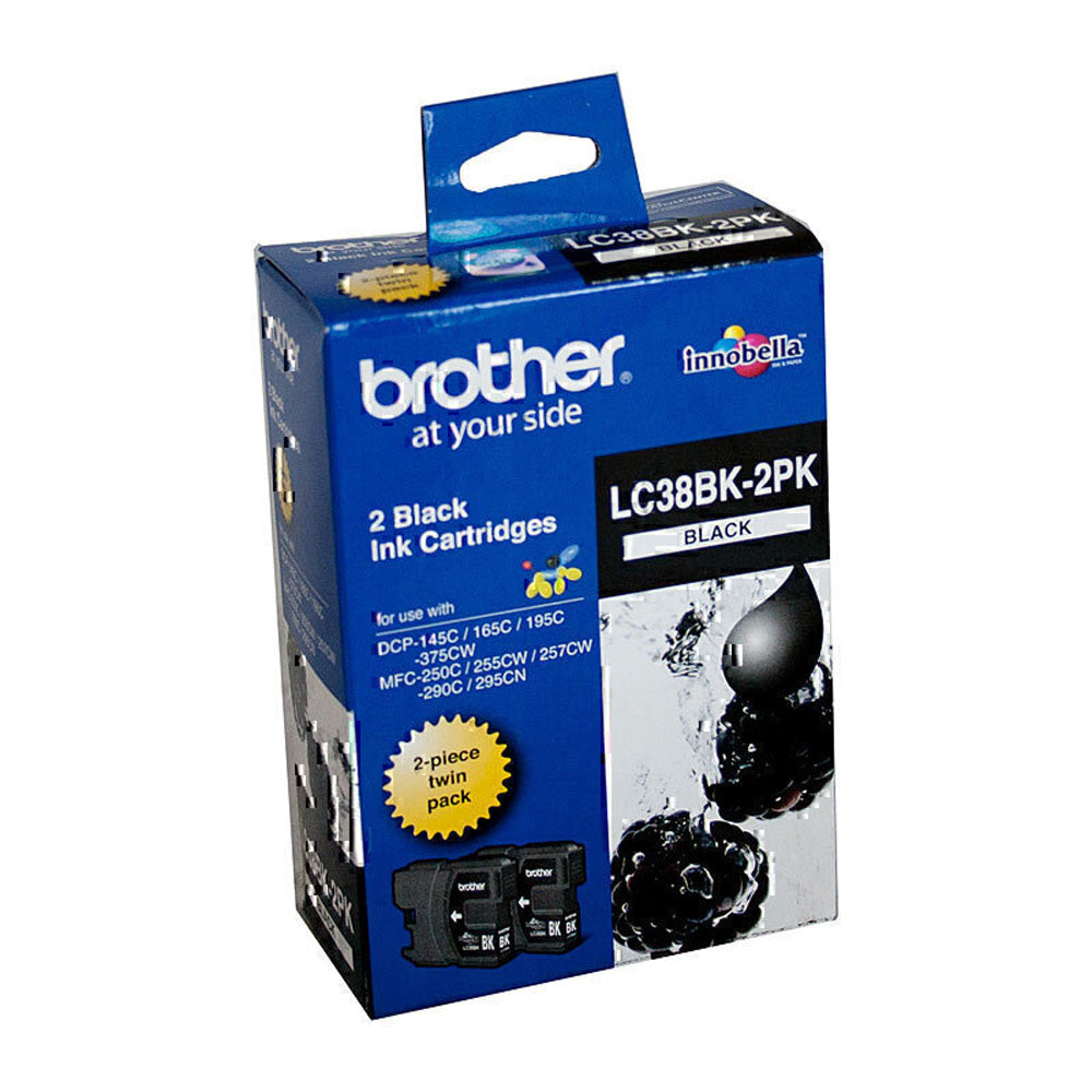 Broder LC38 Cartridge Twin Pack (sort)