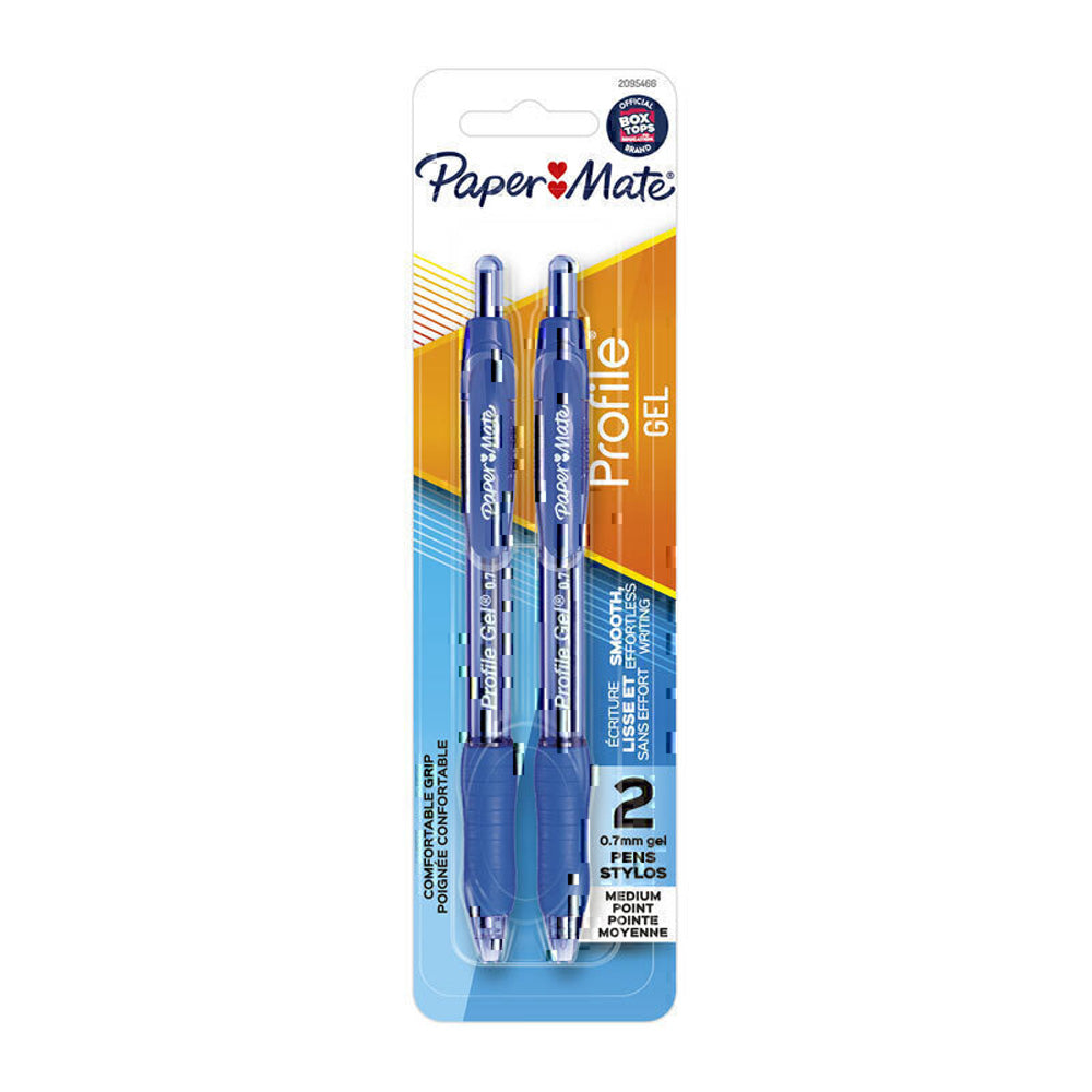 PM profiel intrekbare gelpen 0,7 mm 2pk (doos van 6)