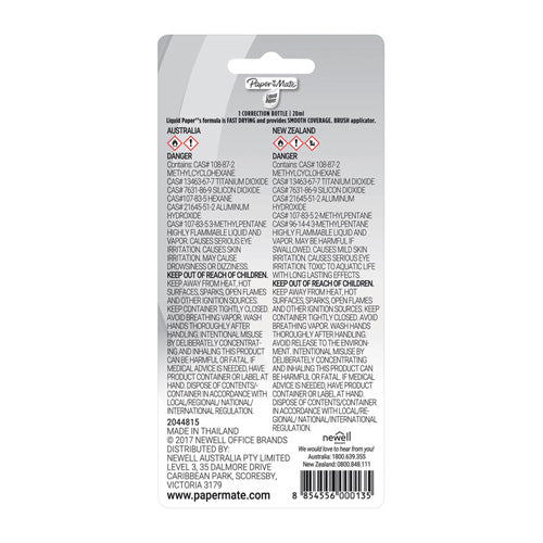 Paper Mate Liquid Paper Correction Fluid 20mL (Box of 12)