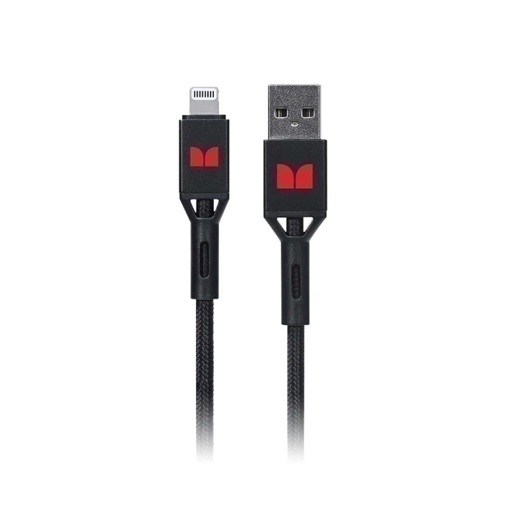 Monster Lightning till USB-A flätad kabel 1.2m