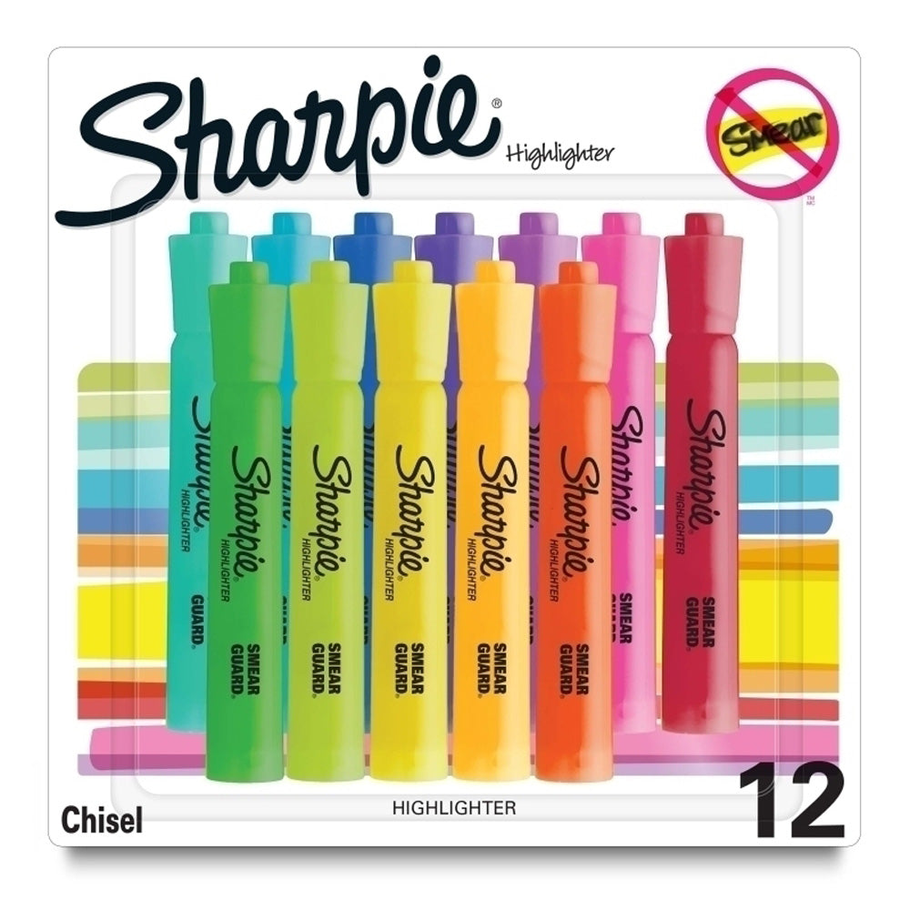 Sharpie Highlighter Tank 12pk (Box of 3)