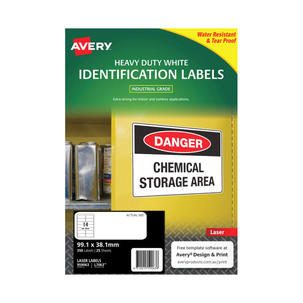 Avery Heavy Duty Laser Rótulos 25pk