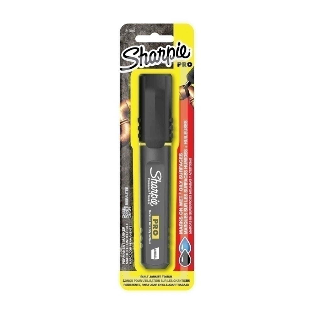 Sharpie Pro Chisel Tip Black Permanent Marker (Box of 4)