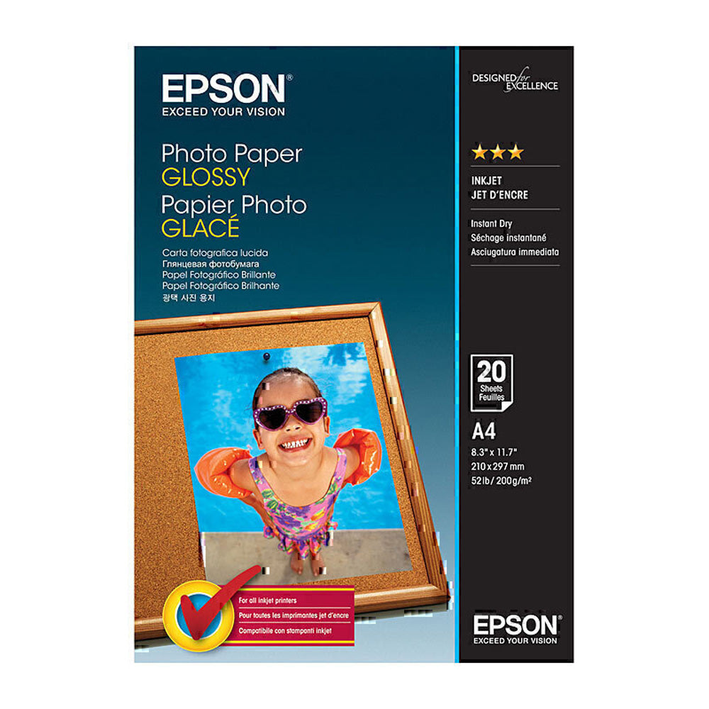 Epson glanzend fotopapier 20 stc