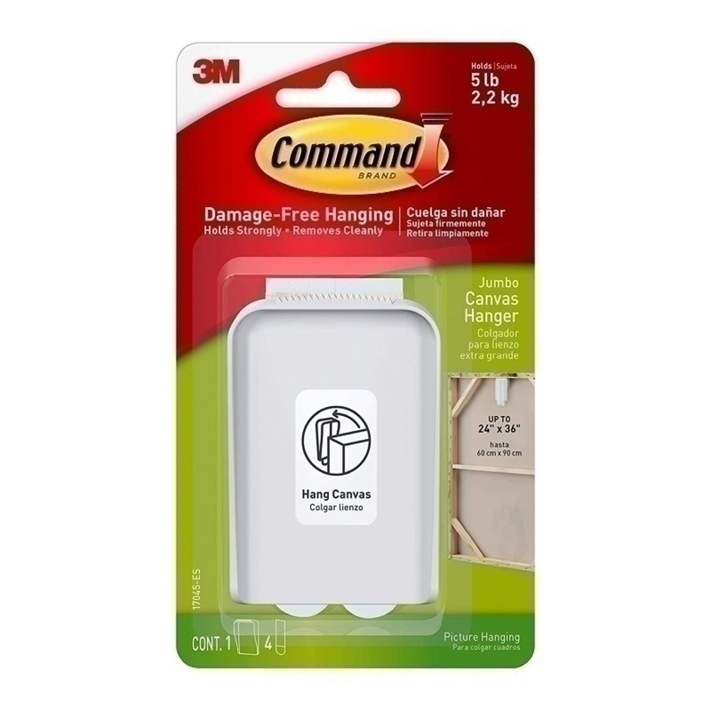 Command Jumbo Canvas Hanger (Box of 4)