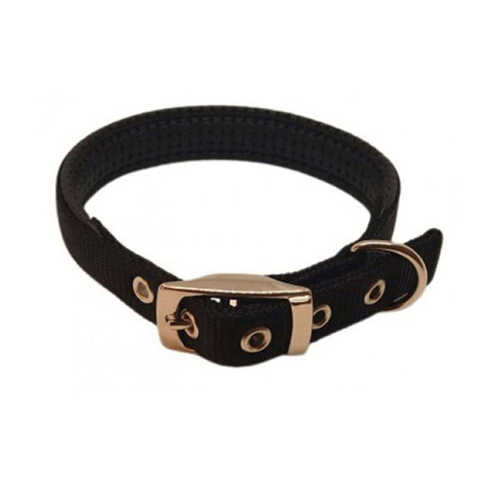 Collar acolchado de nylon (negro)