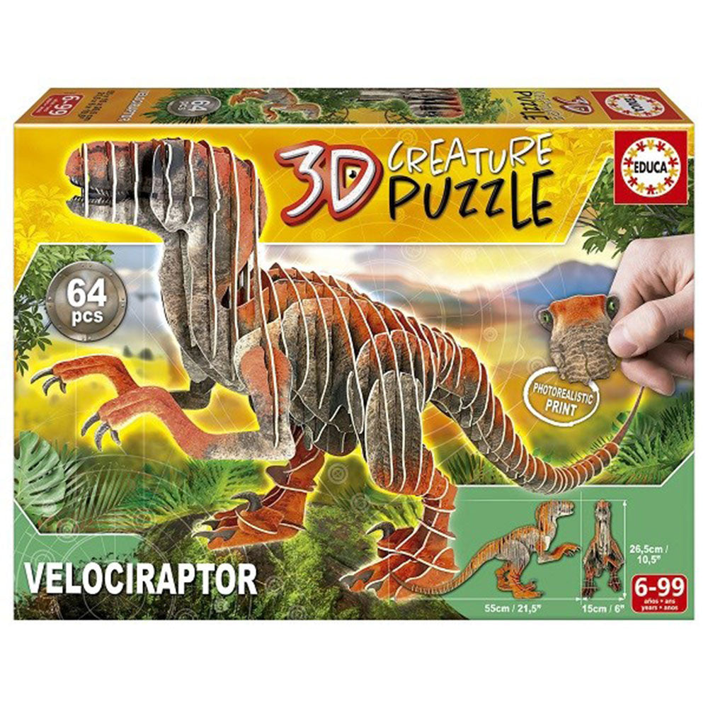 Puzzle di Dinosaur Creatura 3D Educa