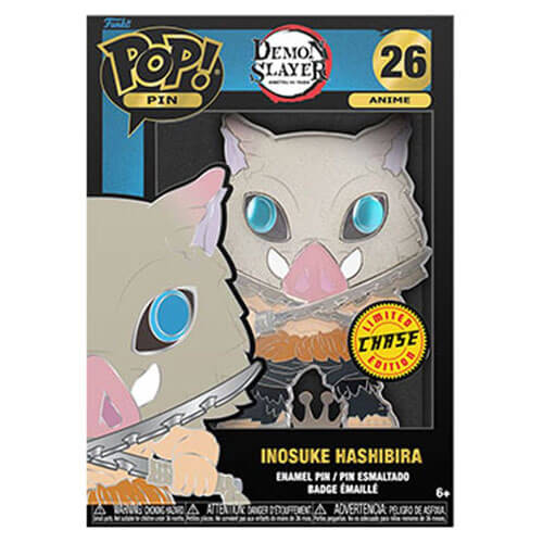 Demon Slayer Inosuke 4" Pop! Enamel Pin Chase Ships 1 in 6