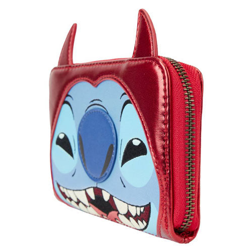 Disney Stitch Devil Cosplay Zip Around Wallet