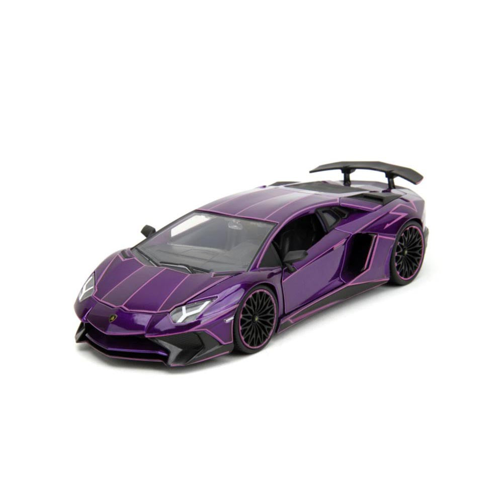 Rosa glider Lamborghini Aventador SV 1:24 fordon