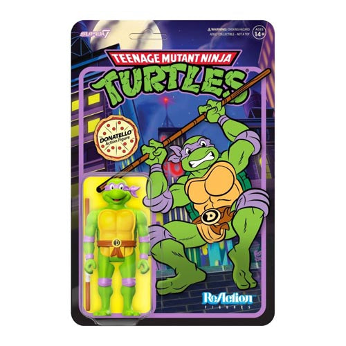 TMNT TV'87 Donatello Toon Reaction 3.75" Figure