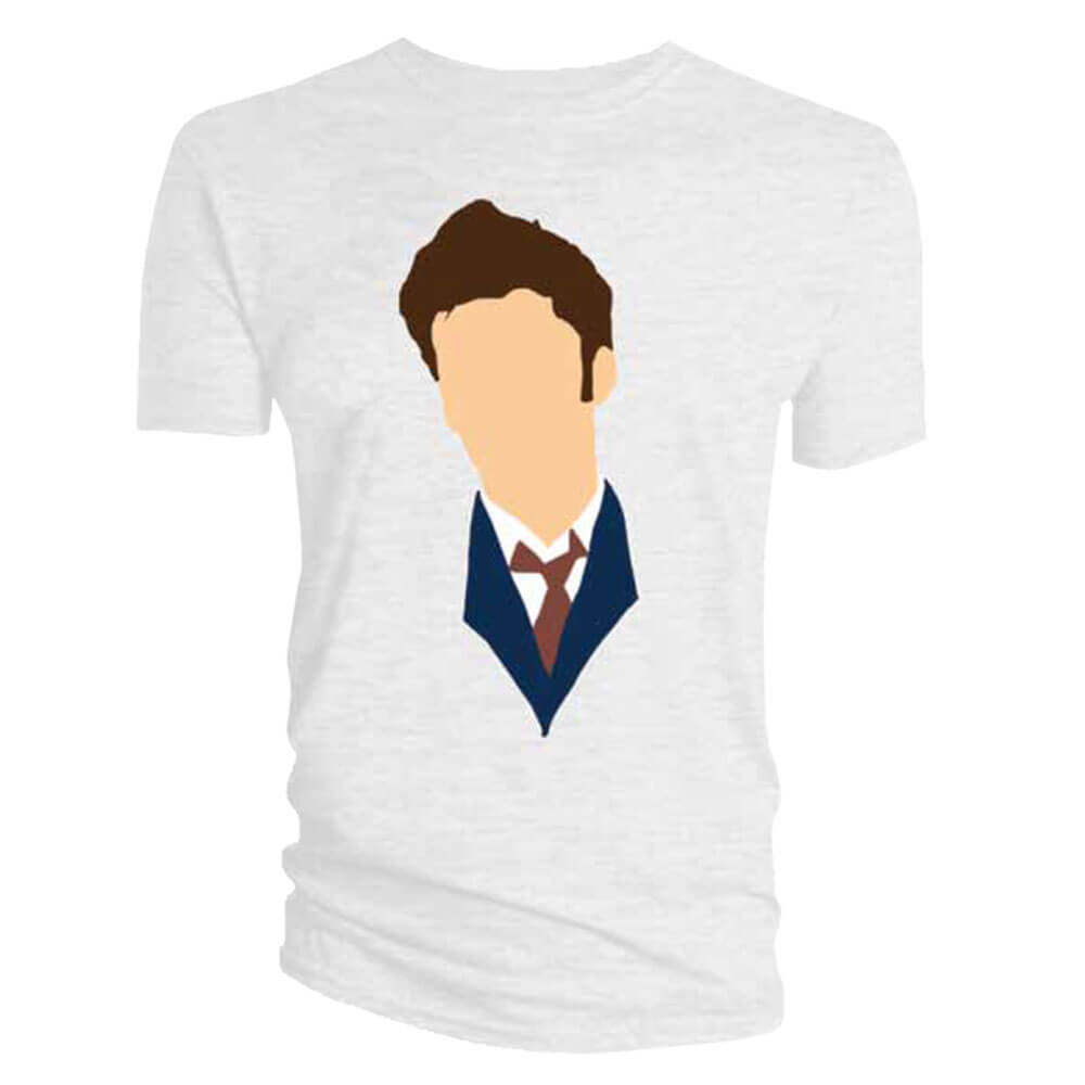 Doctor Who David Tennant Vector Head Camiseta