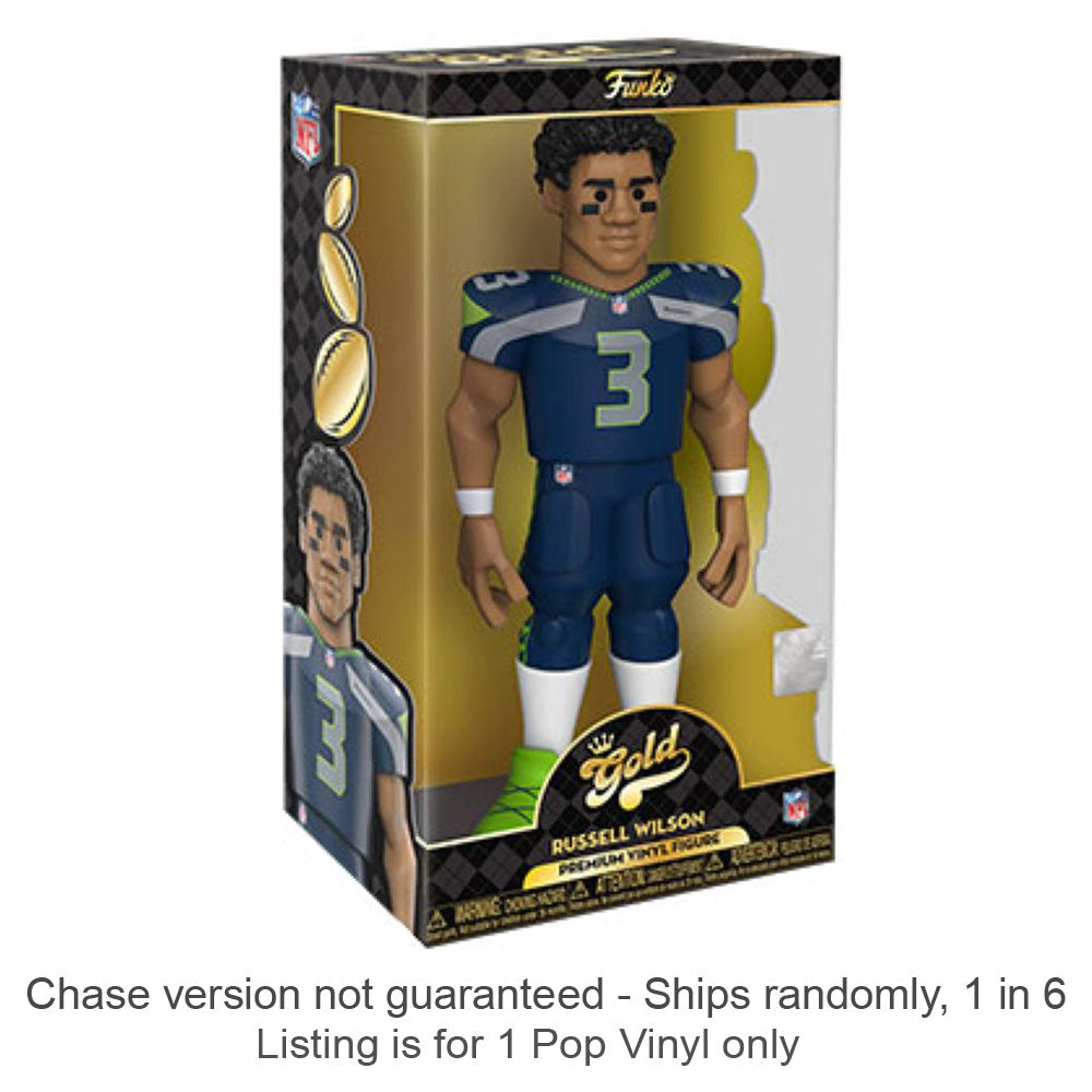 NFL Russel Wilson Vinyl Gold Chase Schepen 1 op 6