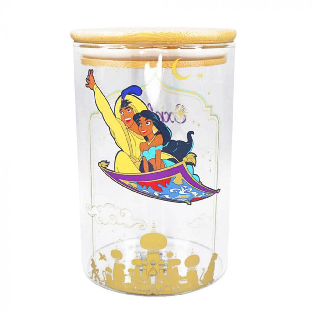 Disney Aladdin Explore New Worlds Glass Storage Jar