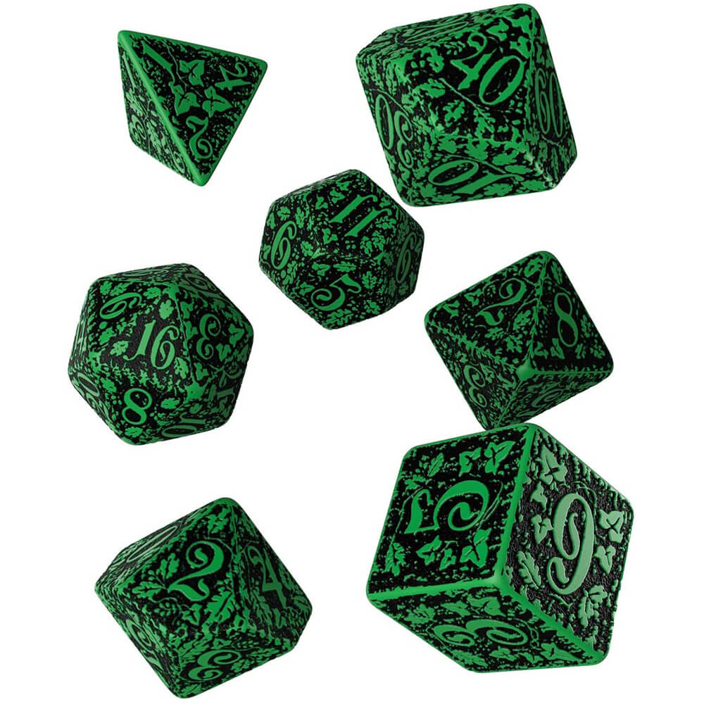 Q Workshop Forest 3D Dice Set of 7