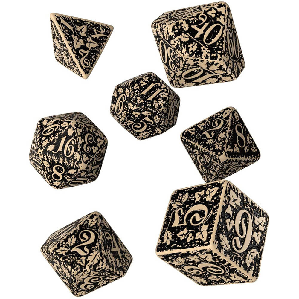 Q Workshop Forest 3D Dice Set di 7