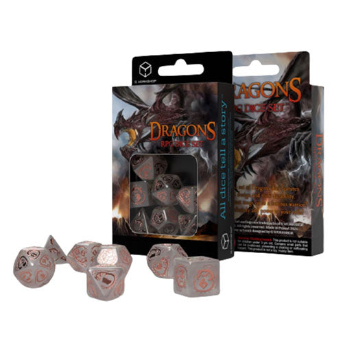 Q Workshop Dragons RPG Dice (Set of 7)