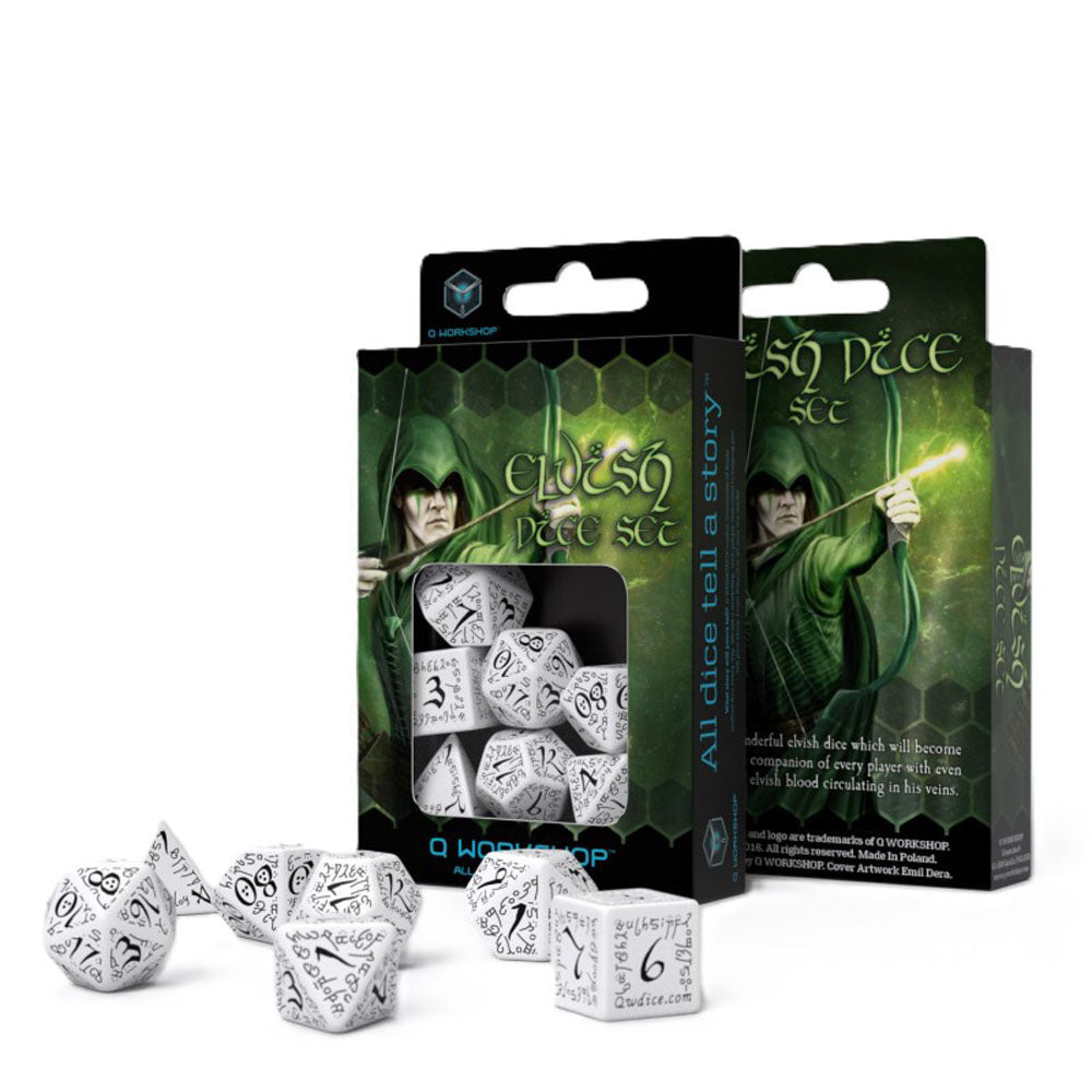 Q warsztaty Elvish Dice Set 7pcs