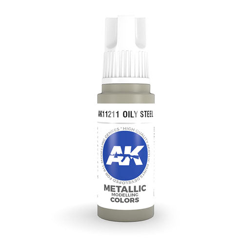 AK Interactive 3Gen Steel Acrylic Paint 17mL