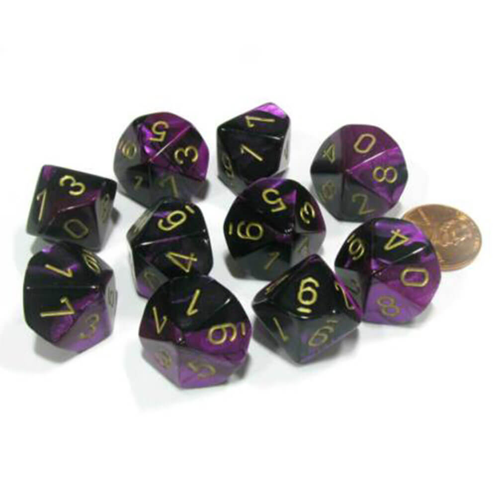 Set di gemelli poliedrici di Chessex D10 D10