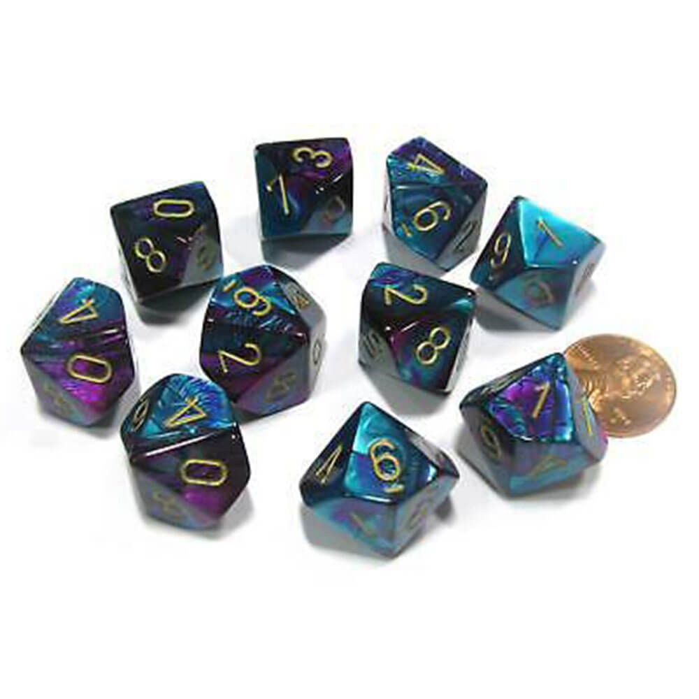 Set di gemelli poliedrici di Chessex D10 D10