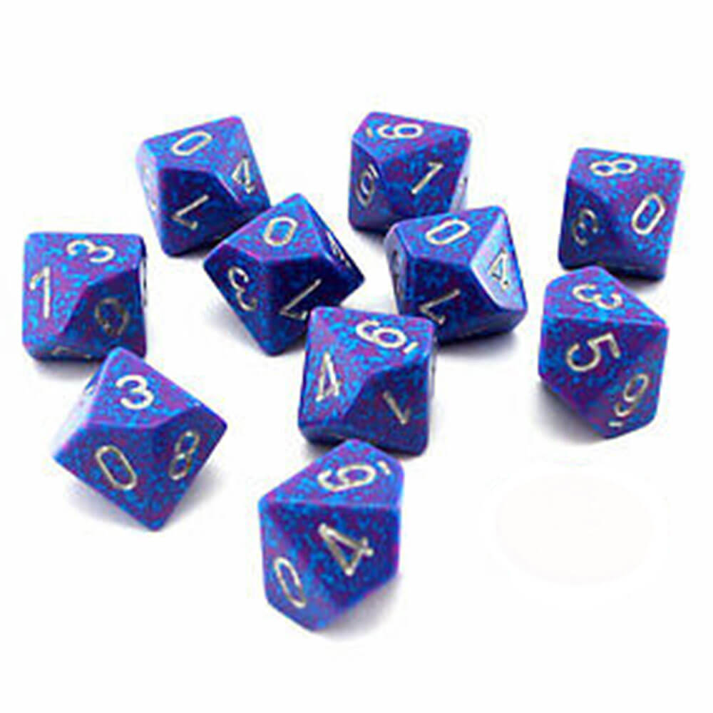 Chessex D10 Polyhedral 10-Die Speckled Set