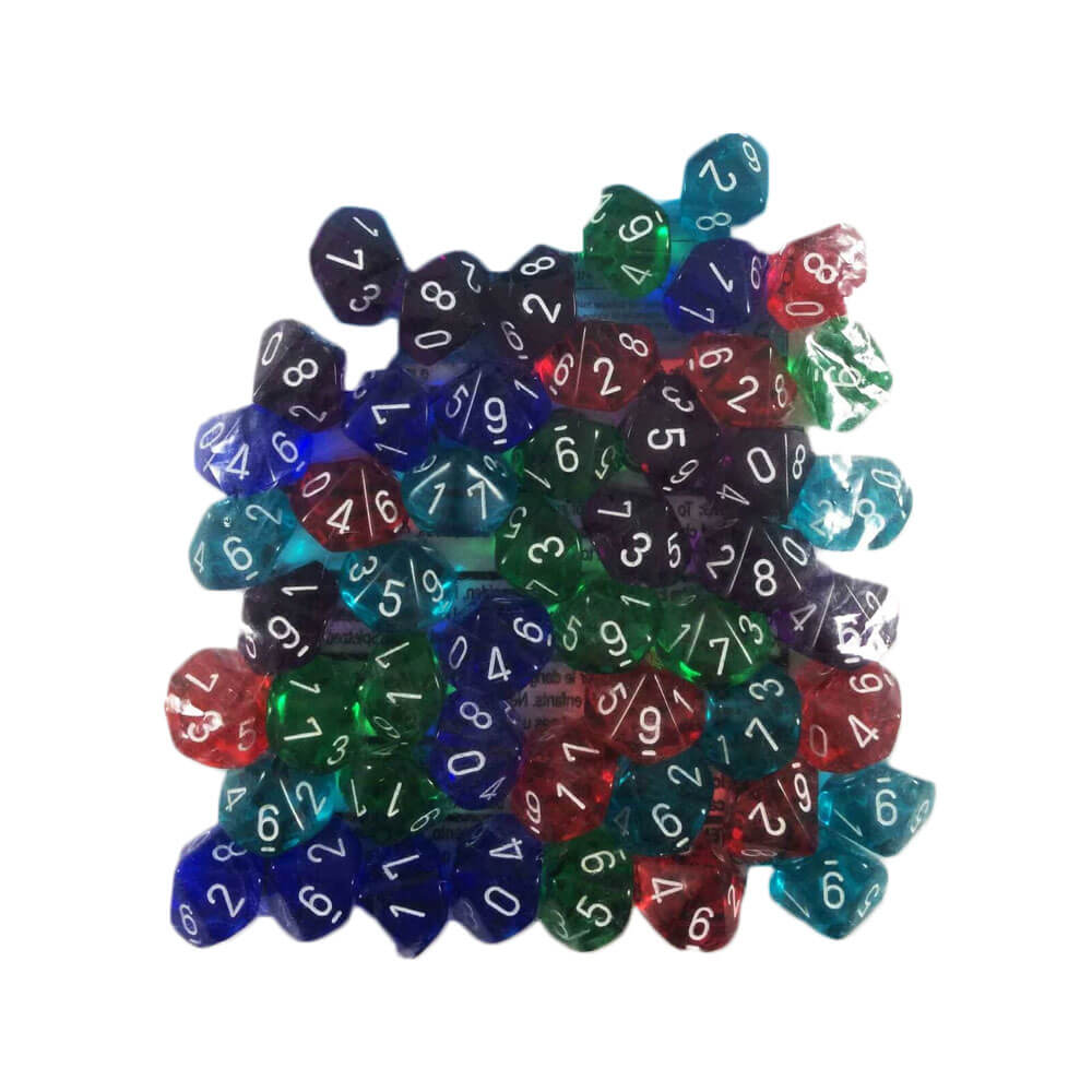 Chessex bulkpose med gennemsigtig terning