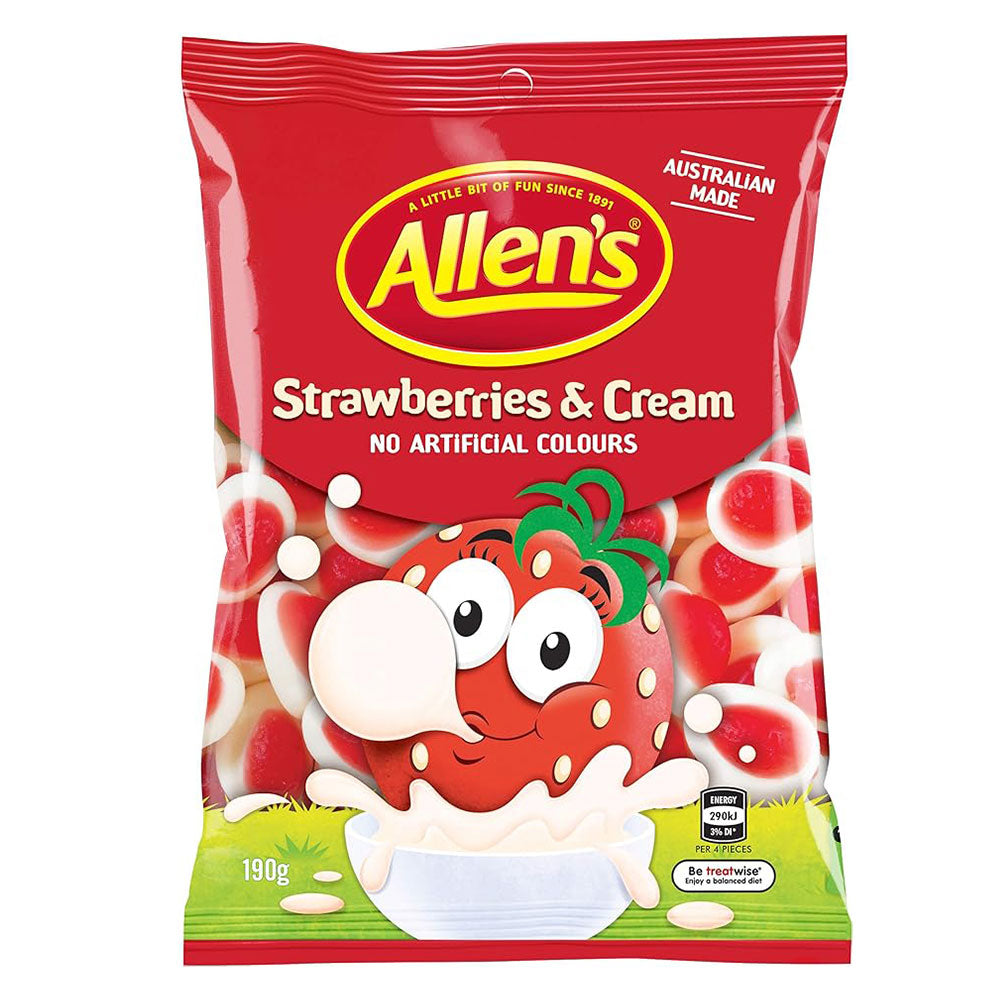 Allens fresas y crema