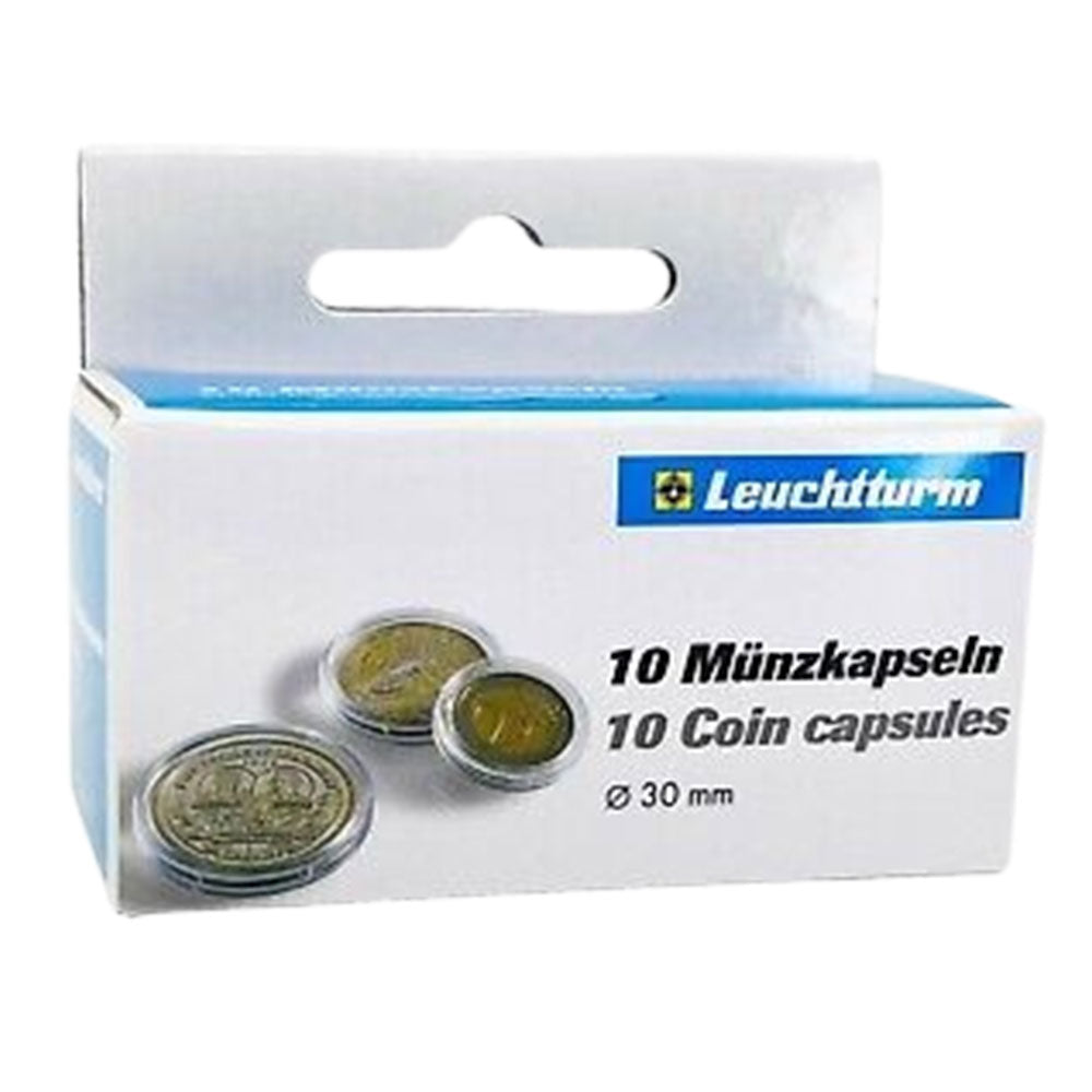 Leuchtturm Coin Capsules 10pk (fra størrelse 30-39)