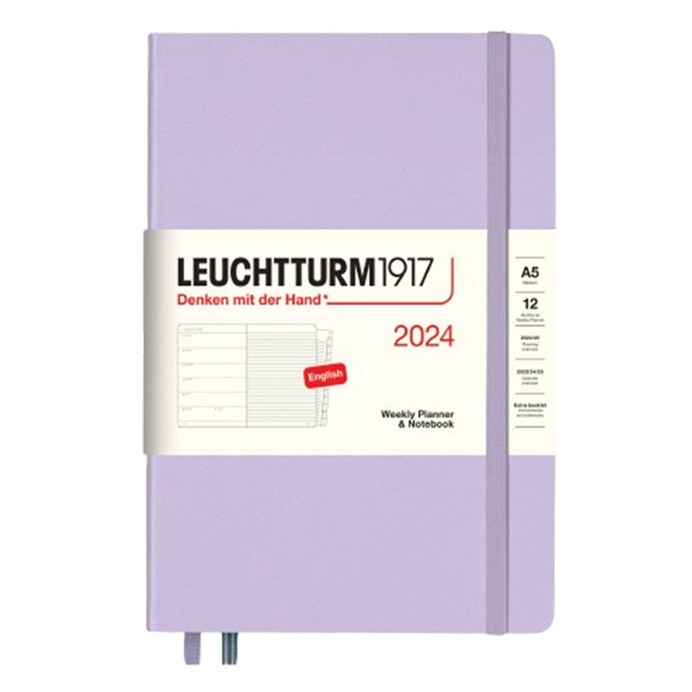 2024 A5 Week Planner & Notebook com livreto