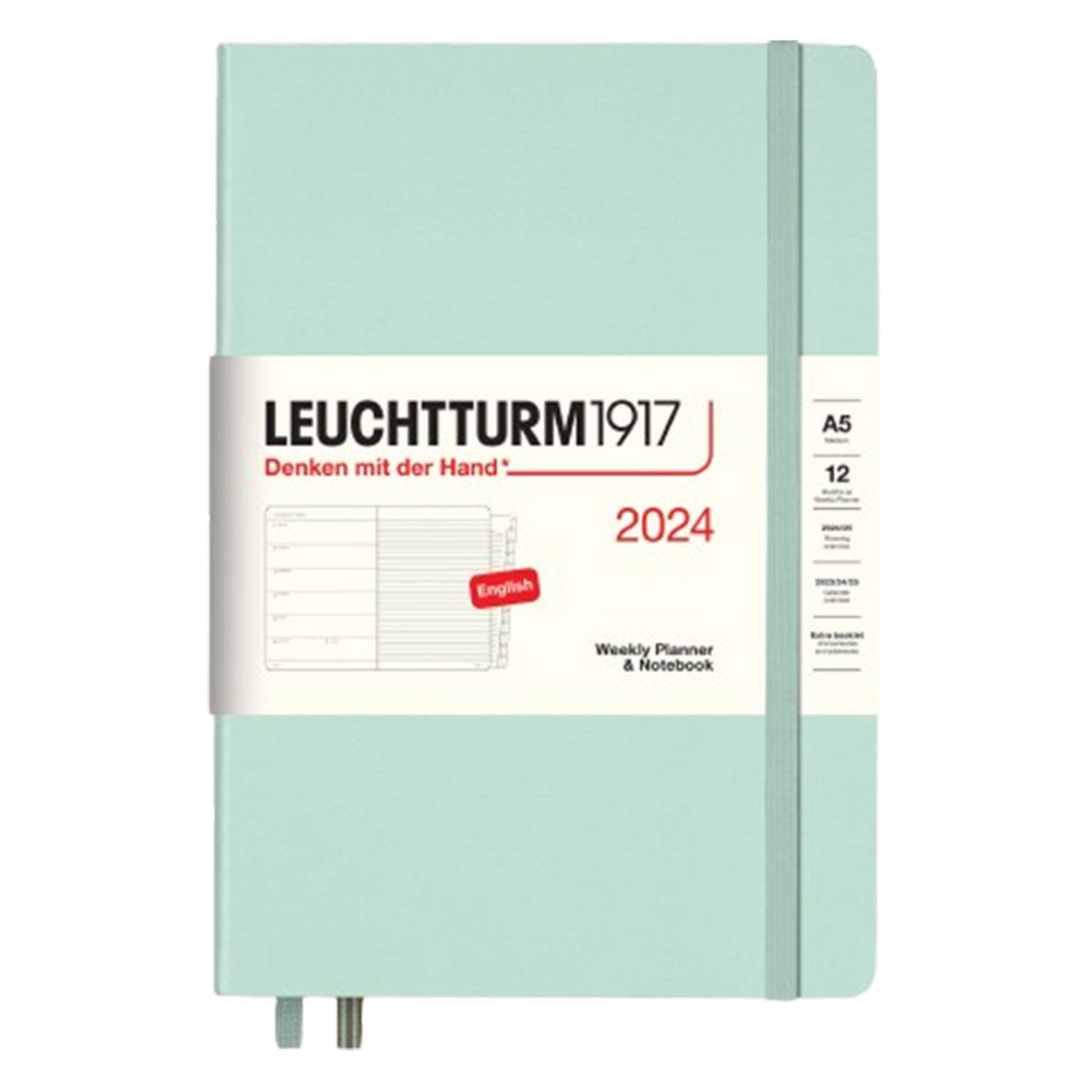 2024 A5 Week Planner & Notebook com livreto