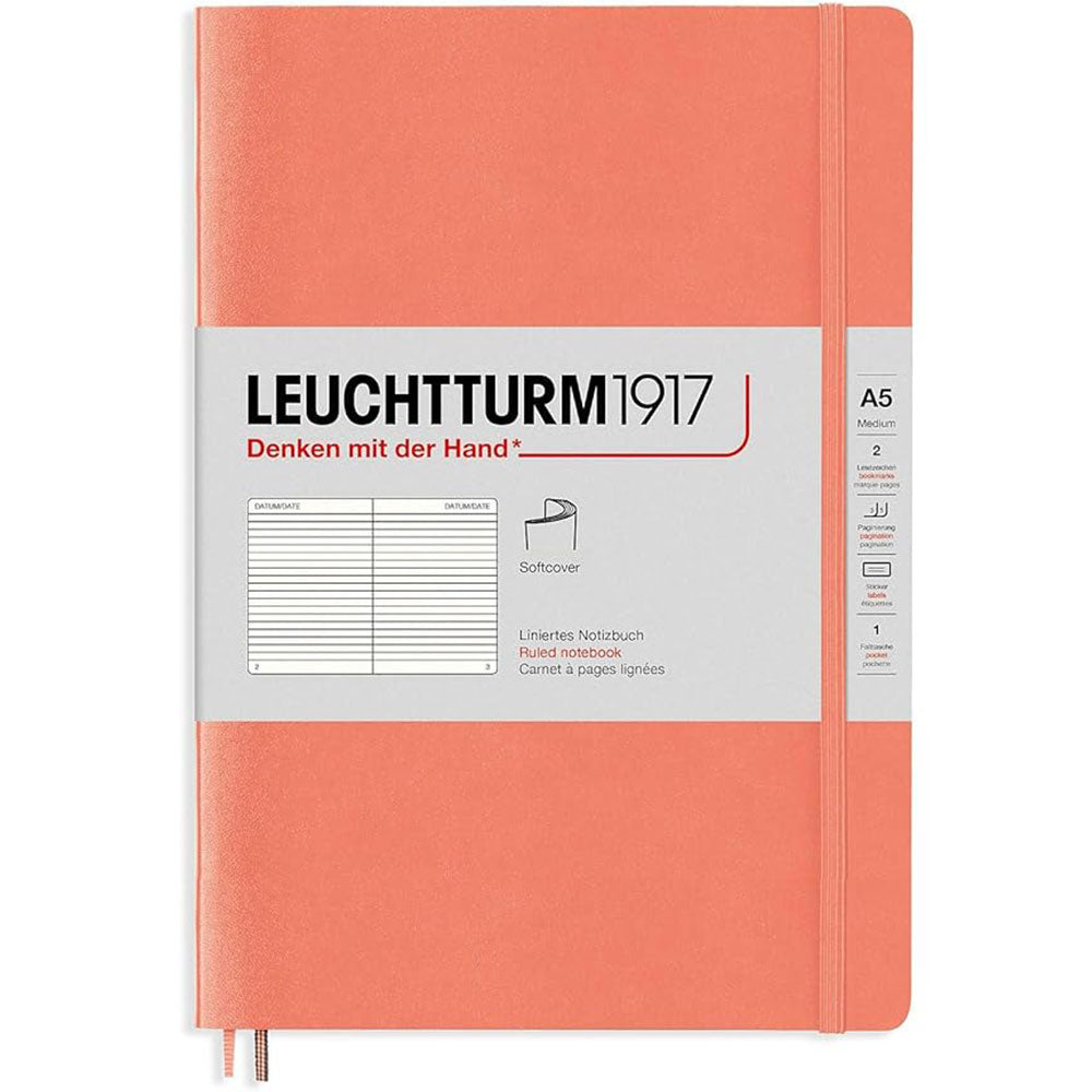 Leuchtturm Softcover styrde anteckningsbok A5