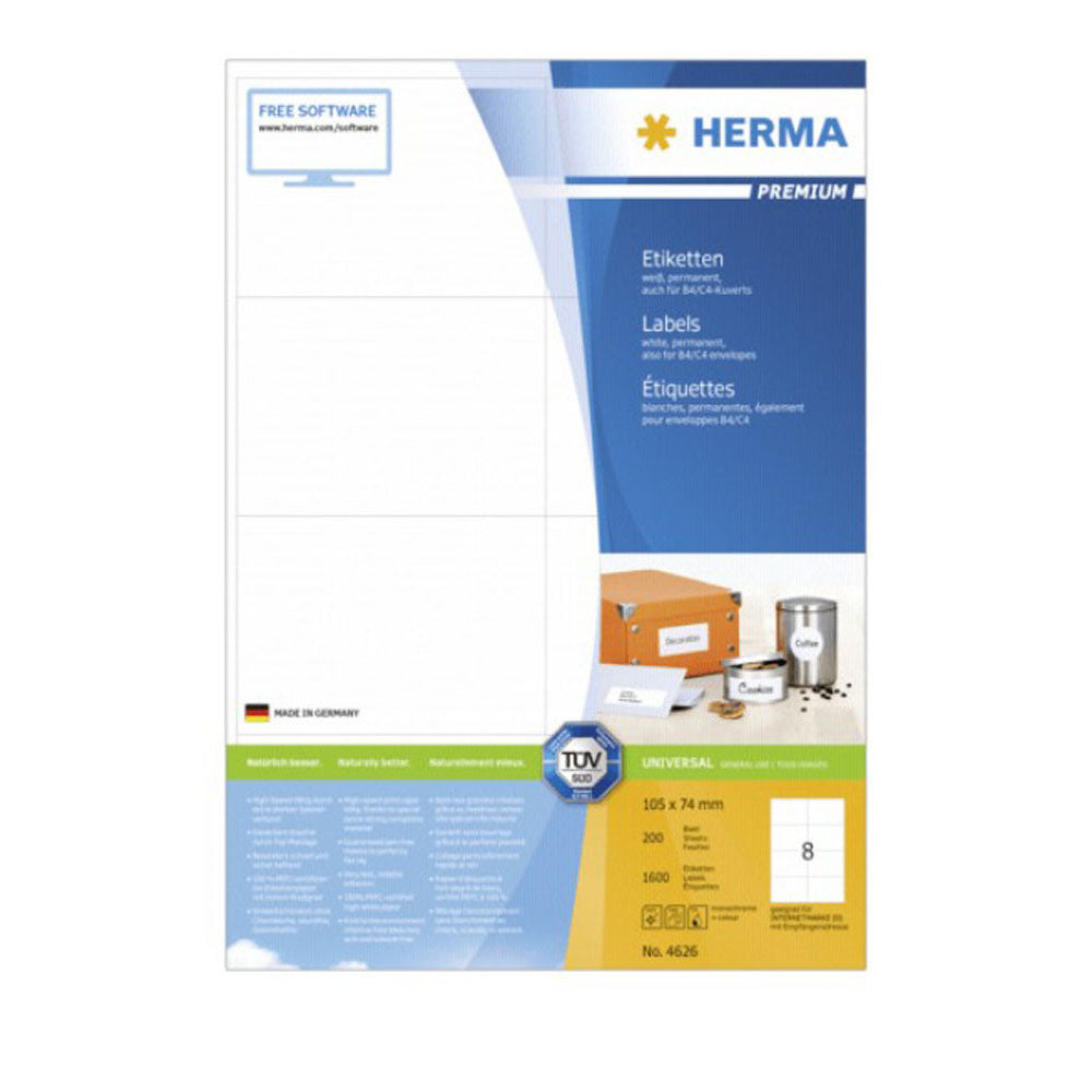 Herma Premium Etyels A4 105 mm 200pc