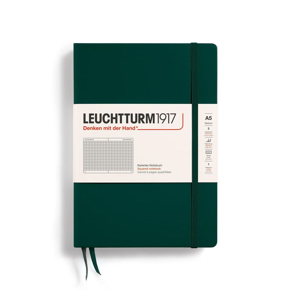 Leuchtturm w twardej oprawie notatnik A5 (zielony)